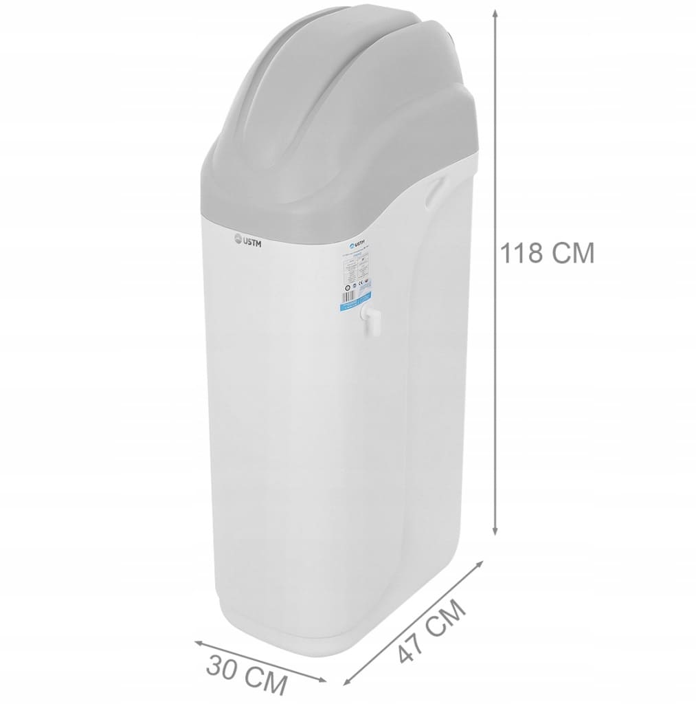 USTM Zmäkčovač vody PRIMO 25l, rozmery, TERMOobchod